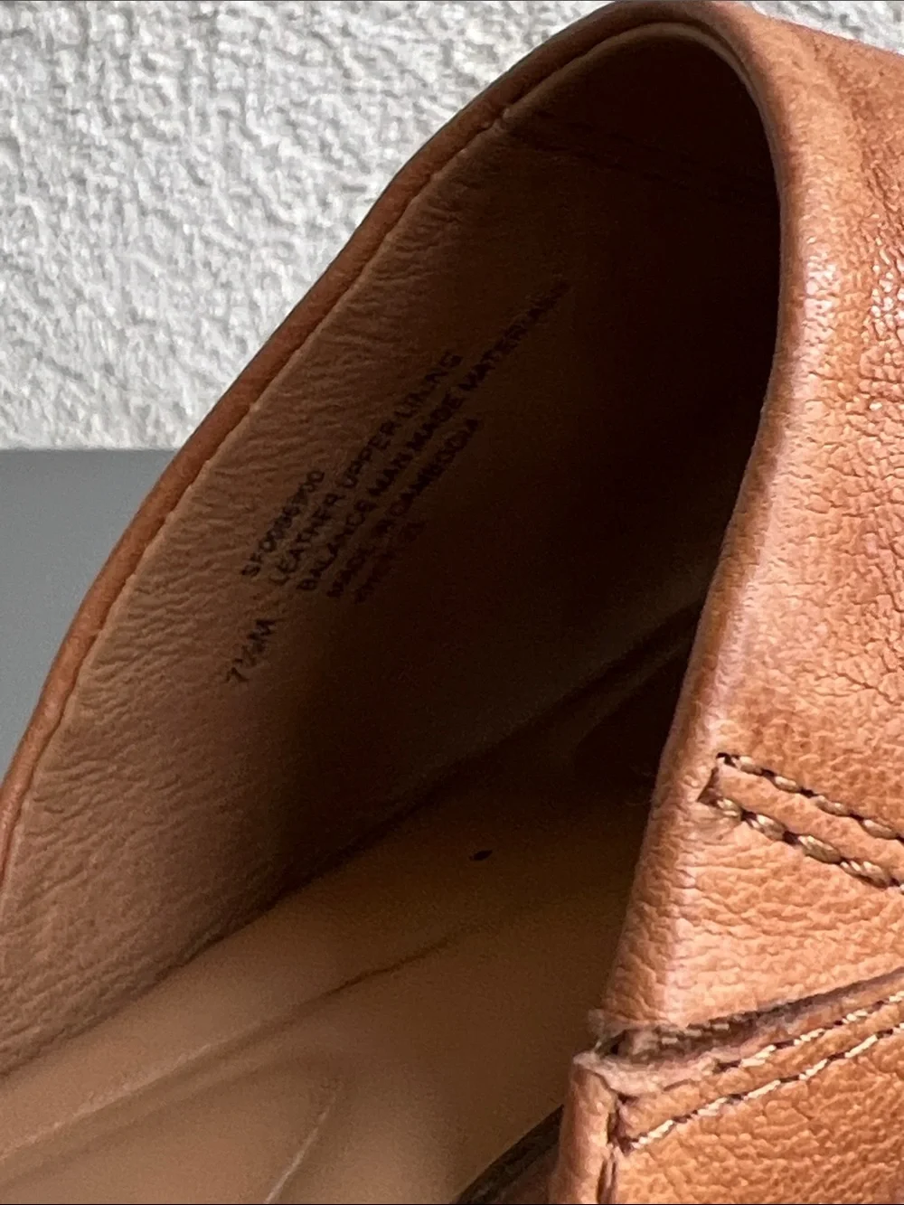 Sofft Tan Leather Slide Sandals